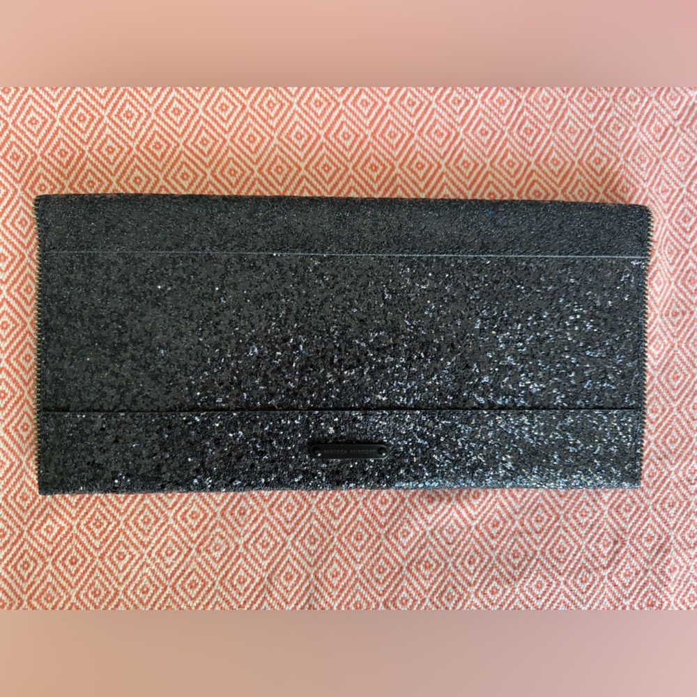 Rebecca Minkoff Black Glitter Clutch - Picture 2 of 5